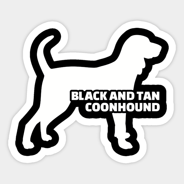 Black and Tan Coonhound Sticker by Designzz